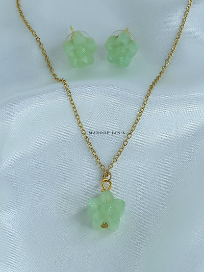 Cute Flower Jewelry Set