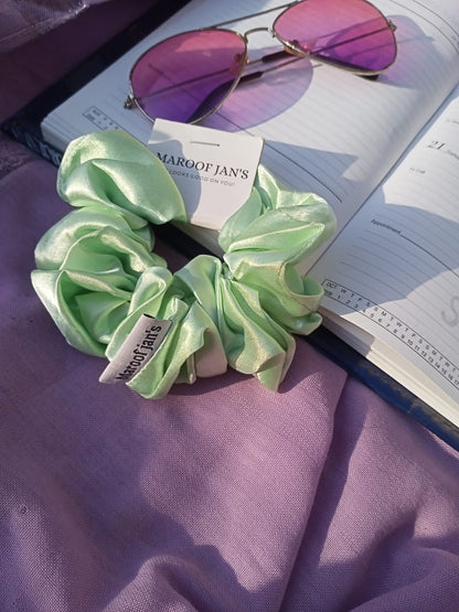 Plain Silk Scrunchies