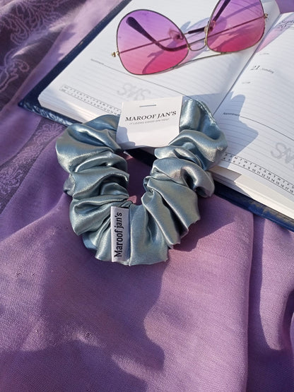 Plain Silk Scrunchies