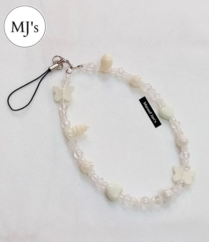 Cute And Trendy Beaded Mobile Phone Strap Or Charm