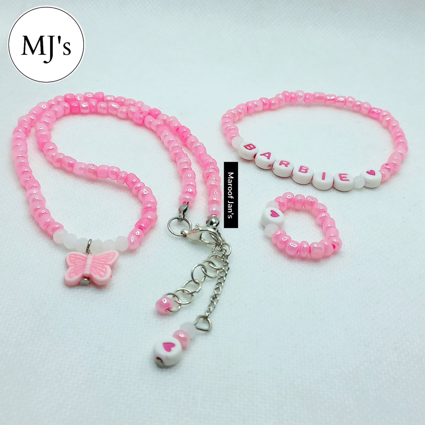 Barbie Bracelet, Necklace And Ring Set