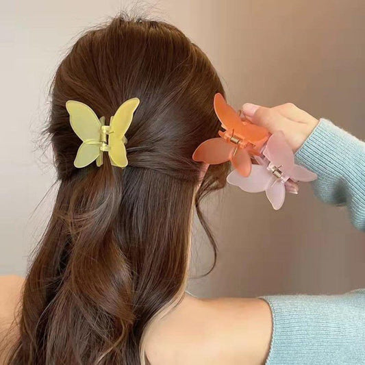 1 Pc Random Color Butterfly Claw Clip